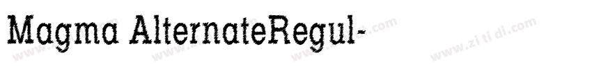 Magma AlternateRegul字体转换